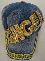 Denim Hat with Bling [ANGEL] Gold 